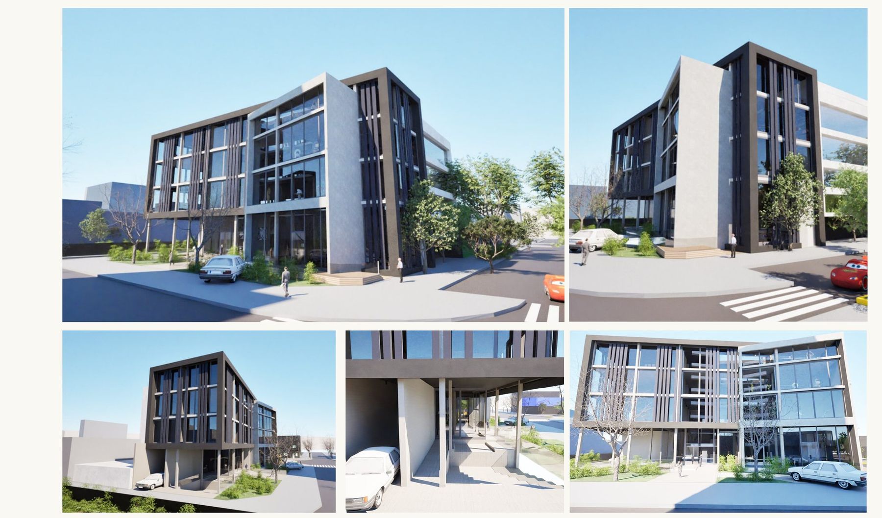 Renders exteriores de la Escuela de Artes Visuales